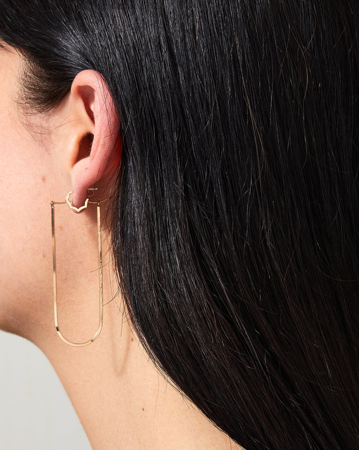 Gold Wave Hoops
