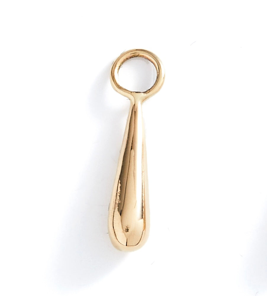 Long Gold Teardrop Geo Charms