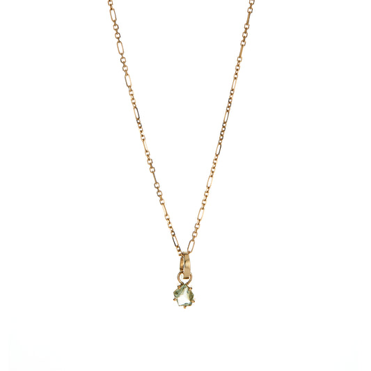Green Garnet Geo Charm