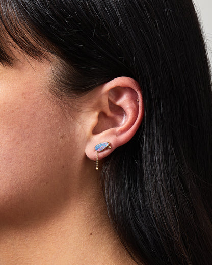 Opal Lagoon Droplet Earrings