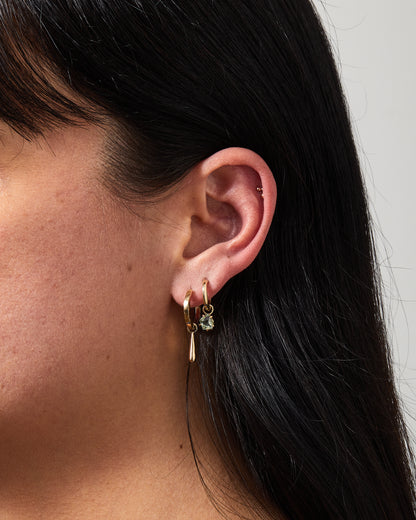 Long Gold Teardrop Geo Charms