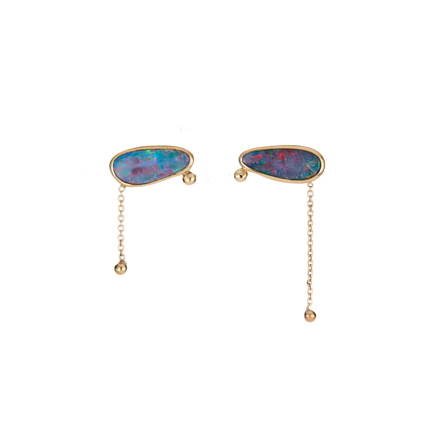 Opal Lagoon Droplet Earrings