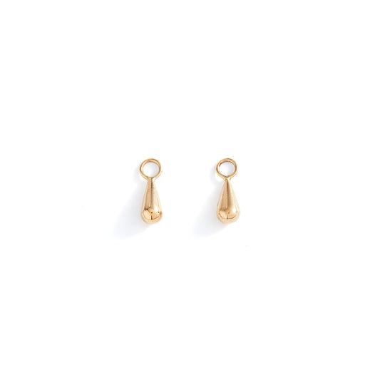 Short Gold Teardrop Geo Charms