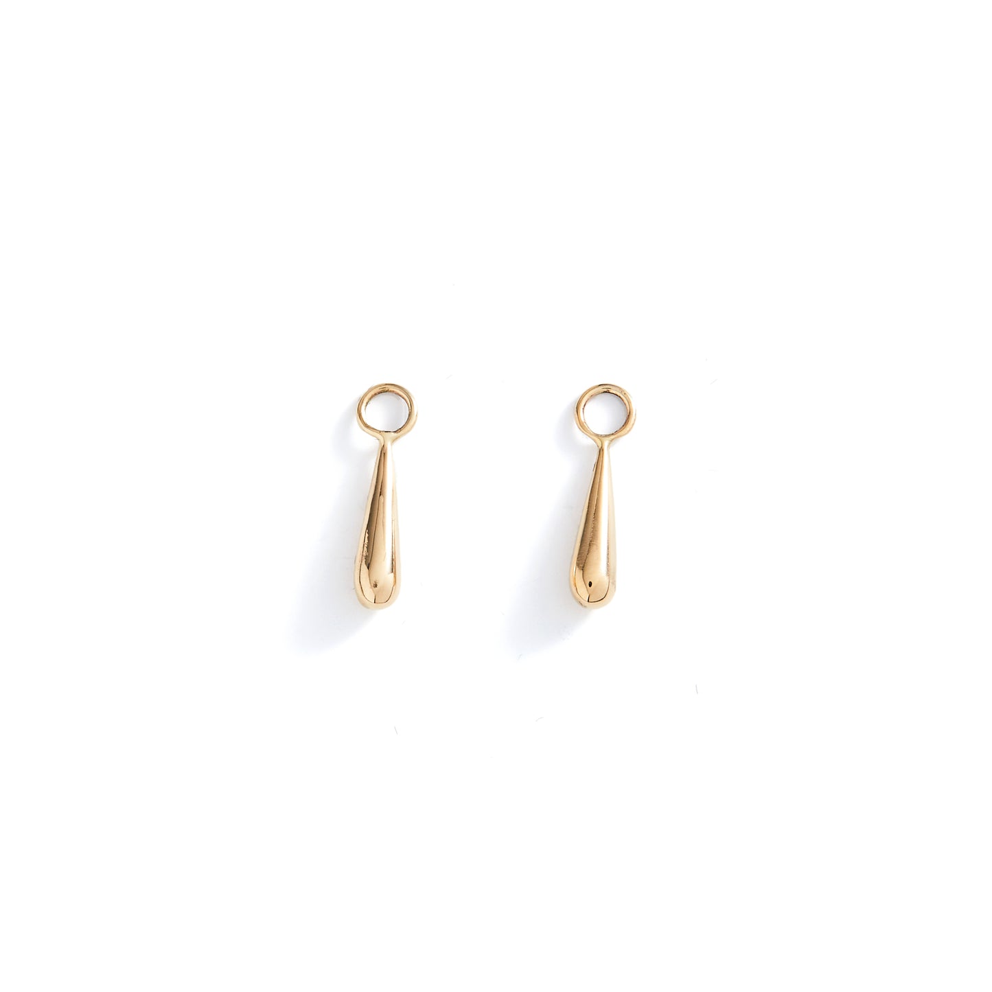 Long Gold Teardrop Geo Charms