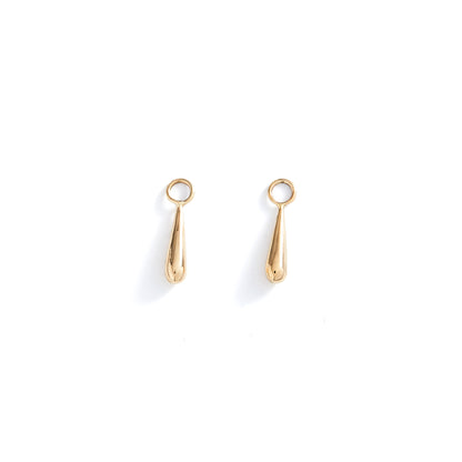 Long Gold Teardrop Geo Charms