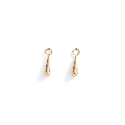 Long Gold Teardrop Geo Charms