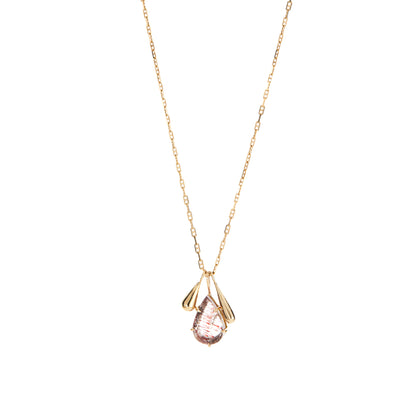 Rutilated Super 7 Teardrop Necklace