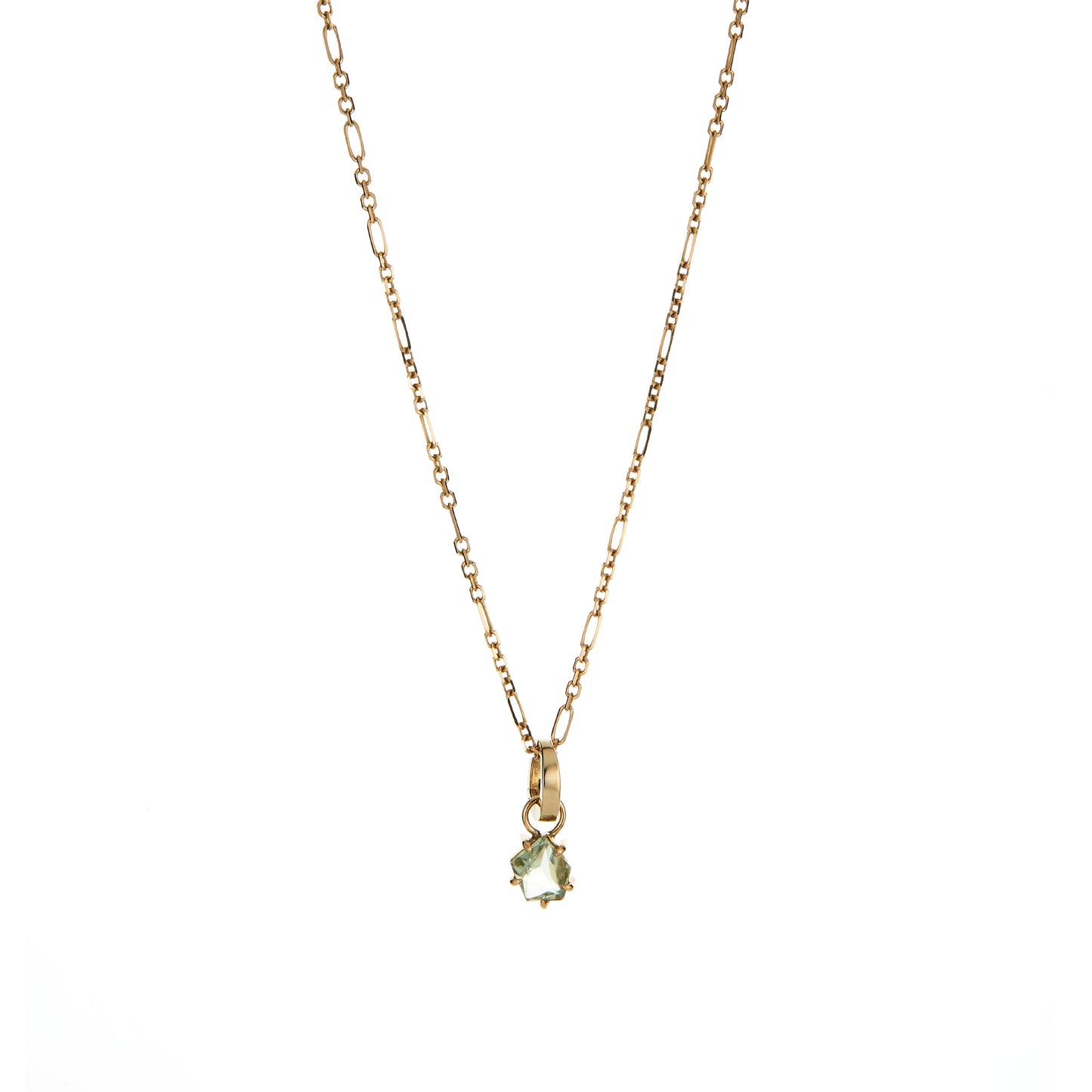 Green Garnet Geo Charm