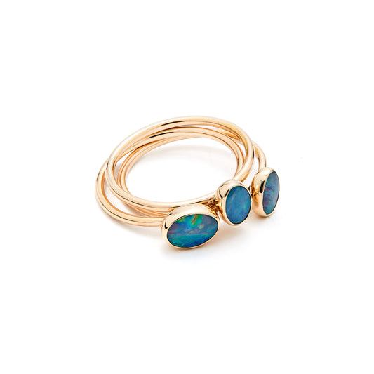 Opal Reef Stacking Rings